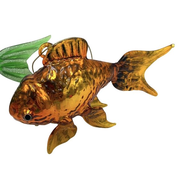 4 Glass Crab Koi Fish Pufferfish Ocean Seaside Coastal Tropical Ornament Lot - Picture 6 of 10